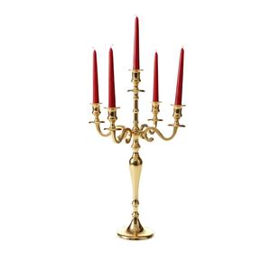 Candelabros de Metal de aluminio dorado moderno, soporte para boda, Navidad, decoración del hogar, centro de mesa, fábrica, suministro al por mayor para exportadores - Product Image 1