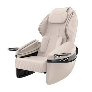 Fauteuil de pédicure en bois inclinable avec siège réglable, système de jets sans tuyau, massage LED 7 couleurs, chaleur, spa, mobilier de salon, garantie 5 ans - Product Image 3