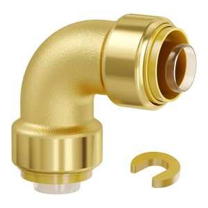 Raccordi per Aria Compressa in Ottone da 1/2 Pollice per Impieghi Gravosi, 12 Pezzi, Raccordi a Gomito a Innesto Rapido per Tubi e Tubi Flessibili Idraulici - Product Image 1