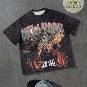 T-shirt Streetwear Premium Oversize Coupe Boxy pour Homme, Coton Épais 275 GSM 300 GSM, Tissu Lourd, Vêtement Vierge Personnalisable avec Logo - Product Image 1