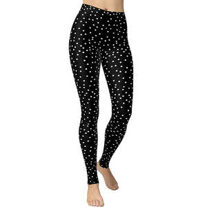 Leggings de yoga con sublimación de logotipo personalizado, cintura multicolor, leggings de gimnasio estampados para mujer, leggings de entrenamiento para mujer - Product Image 4