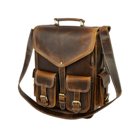 Mochila de Cuero Unisex, Estilo Retro de Lujo, Mochila de Viaje, Bolso Escolar, Piel de Vaca Resistente al Agua, Capacidad de 20-35L