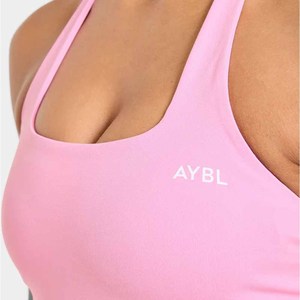 Women's 2 Piece <b>Set</b> Pink Halter Crop Top Shorts Sporty Knitted Spandex Solid Color Skinny Fit Above Knee Spring Summer - Product Image 4