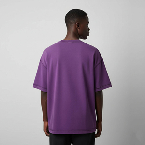 Nouveaux T-shirts Homme Hip Hop Oversize Tendance Écologiques Respirants Anti-boulochage Col Rond Manches Courtes avec Logo Imprimé DTF Personnalisé - Product Image 2