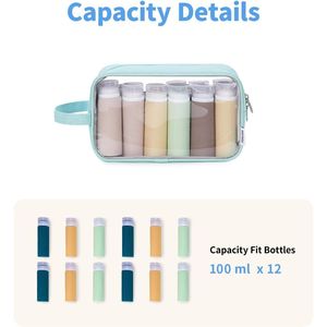 Borsa da viaggio trasparente con cerniera, organizer per cosmetici e trucchi, per uomo e donna - Product Image 3