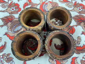 Anneaux de serviette en bois de palmier Design classique ou support accessoires de cuisine anneau de serviette pour mariage de luxe fête de noël - Product Image 3