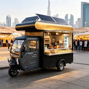 Carrito de Comida Multifuncional con Doble Quemador y Calentador <span class=keywords><strong>para</strong></span> Servicio Ambulante de Desayuno y Almuerzo - Product Image 2