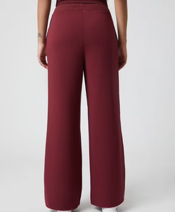 Pantalones Deportivos Casuales para Mujer al por Mayor, Pantalones de Yoga con Cordón Ajustable, Diseño de Color Sólido, Pierna Ancha y Bolsillos Laterales - Product Image 3