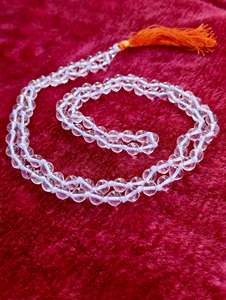 Indian Exporter of Clear Crystal Quartz Sphatik Jaap Mala For Temple Use Meditation And Devotional Practice Worldwide Supply - Product Image 3