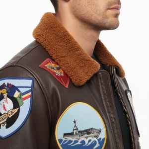 Vestes en cuir pour hommes, style régulier, matière de haute qualité, prix de gros, cuir véritable, vestes de motard pour hommes - Product Image 6