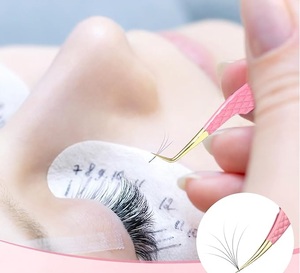 Pinzas para Extensión de Pestañas de Acero Inoxidable, Instrumentos de Belleza - Product Image 3