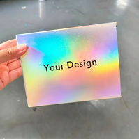 Boîte à savon Bluestar personnalisée de haute qualité, OEM, jetable, écologique - Emballage de luxe oblong auto-érecteur en carton holographique