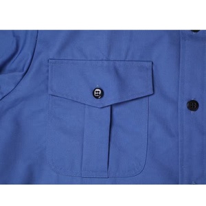 Ropa DE TRABAJO Ropa de construcción Tela de algodón de poliéster Manga larga Botón Up Dos bolsillos delanteros Camisa DE SEGURIDAD Camisas de trabajo de carga - Product Image 5