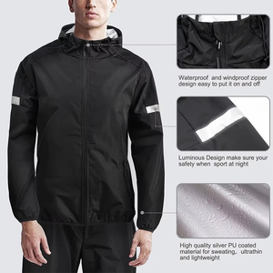 Veste de sudation à manches longues personnalisée pour homme, pour accélérer la perte de poids, la course à pied, le fitness et le sauna - Product Image 2