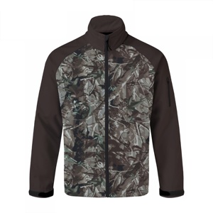 Men's Camouflage Hooded Fleece <b>Jacket</b> Zipper Closure Windproof Casual Outdoor Wear Autumn Season Polyester Material <b>Camo</b> <b>Jackets</b> - Product Image 4