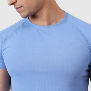 Camiseta Deportiva de Gimnasio al por Mayor, Compresión, 100% Algodón, Ajuste Regular, Ligera, Cuello Redondo, Secado Rápido - Product Image 5