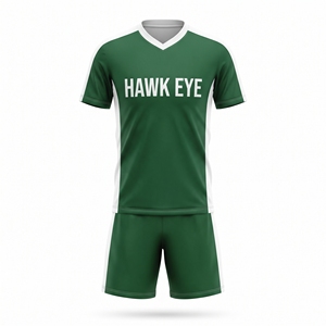 Conjunto de Camisetas de Fútbol Personalizadas para Adultos, Hombres y Mujeres, Uniforme de Equipo de Fútbol de Poliéster, Manga Corta - Product Image 3
