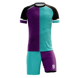 Ensemble de football pour adultes au design unique, classique, anti-transpiration, pour l'extérieur, aux couleurs contrastées avec découpe de logo automatisée - Product Image 5
