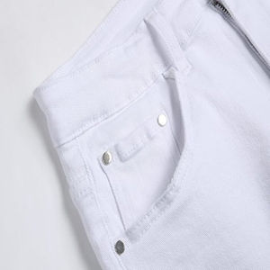 Shorts en jean pour homme de qualité supérieure, style vintage délavé, décontractés, pour l'été, streetwear, shorts d'extérieur avec poches - Product Image 6