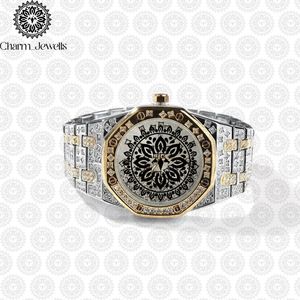 Charm_Jewells Luxury Men's Stainless Steel <b>Watch</b> <b>Case</b> Mechanical Movement Auto Date 40mm Dial 10 Bar Water Resistance Hollow - Product Image 4