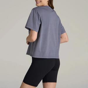 T-shirt ample pour femme, coupe décontractée, fabrication OEM, tissu en coton de haute qualité, parfait pour le streetwear ou les vêtements de détente - Product Image 3