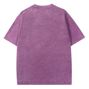 T-shirt délavé à l'acide pour hommes, vente en gros OEM, confortable, décontracté, haute qualité, prix abordable, pour adultes - Product Image 6