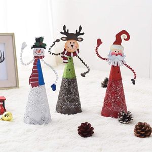 Set di 3 Decorazioni Natalizie da Tavolo Illuminate a LED con Babbo Natale, Pupazzo di Neve e Renna - Product Image 1