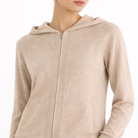 Ensemble de survêtement pour femme, couleur unie, avec sweat à capuche zippé et pantalon évasé, style streetwear, écologique, séchage rapide, pour le quotidien, coupe décontractée
