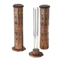Brûleur d'encens en bois durable de qualité supérieure, aromatique, indien, pour usage sacré toute saison, prière et méditation