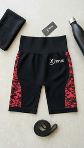 กางเกงขาสั้นเอวสูงสำหรับออกกำลังกาย ไร้ตะเข็บ ระบายอากาศได้ดี สไตล์สตรีทแวร์ กระชับสัดส่วน ยกกระชับสะโพก เหมาะสำหรับโยคะและออกกำลังกาย - Product Image 4