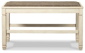 Banco de Madera Maciza de Estilo Rústico Tradicional Pindel Handicraft con Asiento Tejido Marrón para Muebles de Hotel y Comedor - Product Image 2