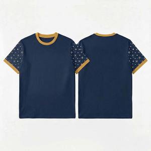 T-shirt pour homme imprimé avec un motif, manches courtes, coton premium, tee-shirt moderne, graphisme urbain, mode masculine - Product Image 6