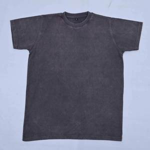 Camisetas de alta calidad con logotipo personalizado, de manga corta, cuello redondo, transpirables, con lavado ácido, elegantes y modernas para mujer, camisetas informales a la moda. - Product Image 5