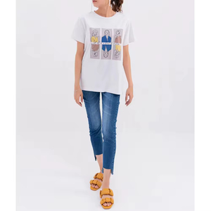 เสื้อยืดผู้หญิงขายดี สีสันหลากหลาย สวมใส่สบาย บริการ OEM แห้งเร็ว ผลิตจากโรงงาน ดีไซน์โดดเด่น - Product Image 4