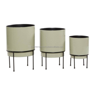 Maceta de metal dorado para mesa con soporte para decoración del hogar, nueva maceta de mesa elegante decorativa para la venta, maceta antigua dorada - Product Image 5