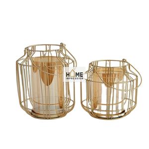 New Arrival Luxury Metal <b>Candle</b> Holder and Lanterns Designer <b>Gold</b> Metal <b>Candle</b> Lanterns Home Decor <b>Candle</b> Holder for Hot Sale - Product Image 1