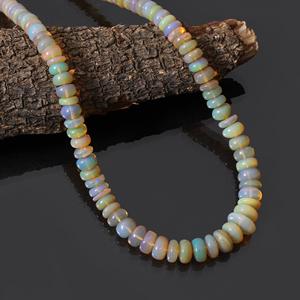 Perles d'Opale Naturelle pour la Fabrication de Bijoux, Pierres Précieuses Multicolores 6mm 7mm 8mm, Brins de 14 Pouces, Personnalisables, Service d'Échantillonnage K Gems - Product Image 2