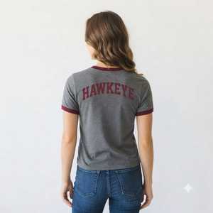 Camisetas de Mujer de Color Sólido Personalizables con Cuello Halter, Ajuste Holgado, Spandex, Parches Bordados, Transpirables, Diseño Único, Casual - Product Image 2