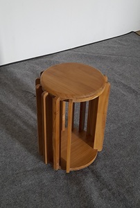 <b>Round</b> <b>Side</b> <b>Table</b> Solid Teak Wood Diameter 32 cm with Natural Finish Modern Design Lightweight & Decorative - Product Image 2
