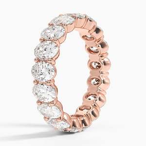 แหวนทองคำขาวประดับเพชรแล็บโกรว์ IGI Certified ทรง Eternity แบบ Bezel Setting สำหรับผู้หญิง เครื่องประดับคลาสสิกคุณภาพสูง - Product Image 6