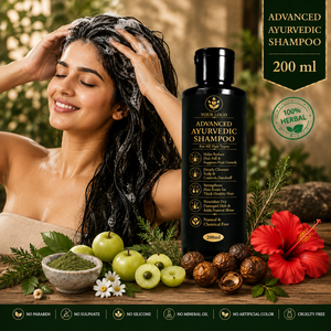 Champú Herbal Ayurvédico Natural 200ml |   Champú Anticaspa y Anticaída del Cabello |   Champú Herbal para el Crecimiento del Cabello y Cuidado del Cuero Cabelludo |   OEM - Product Image 3