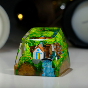 Teclas Místicas de Anime, Teclas Artesanales Personalizadas, Teclas Anime Lindas, Teclas Verdes, Juego de Teclas, Teclas de Resina - Product Image 3