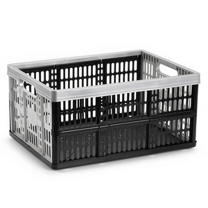Plastic Folding <b>Crate</b> 32 L 18 Kg Capacity Storage Box For Organizing And Transporting Items - Product Image 2