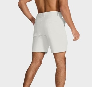 New Design Plus Size <b>White</b> Solid Color <b>Chino</b> <b>Shorts</b> Cotton Summer Men's High Quality Fabric Quick Dry Breathable Custom Logo - Product Image 2