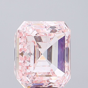 Diamant rose intense fantaisie durable, de type Asscher, cultivé en laboratoire, certifié IGI, CVD, en vrac, pour la fabrication de bijoux, export en gros. - Product Image 4