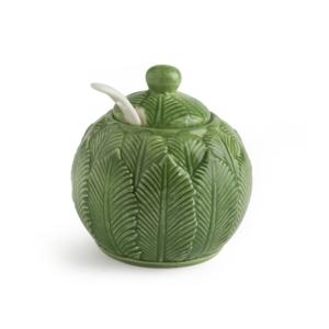 Excelsa Foliage Ceramic <b>Sugar</b> <b>Bowl</b> 20 Cl Green - Product Image 1