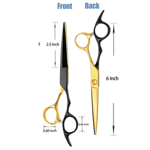 Ciseaux de barbier professionnels Supercut, lames affûtées en acier haute teneur en carbone, 6 pouces, pour usage professionnel. - Product Image 3