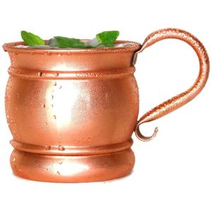 Taza de cerveza de jengibre de cobre antiguo, estilo europeo, para bar, fiestas, reutilizable, de calidad alimentaria, taza y vaso de cobre para vino y cócteles, para regalo. - Product Image 3