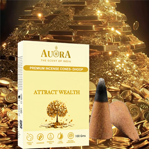 Incienso Dhoop para Atraer Riqueza y Energía Positiva, Conos Sólidos de Larga Duración, Más de 50 Aromas Indios, Ecológico, Hecho a Mano, Natural para el Hogar - Product Image 1