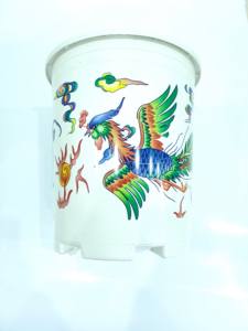 กระถางต้นไม้ทรงกลมพิมพ์ลาย - Product Image 2